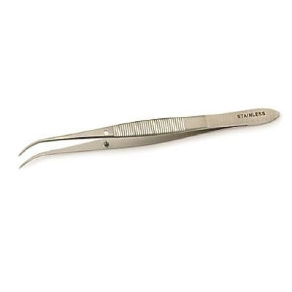 AW Reusable Dissecting Forceps Iris 1:2 Teeth 4.5 Inch 11cm Curved (B.211.12)