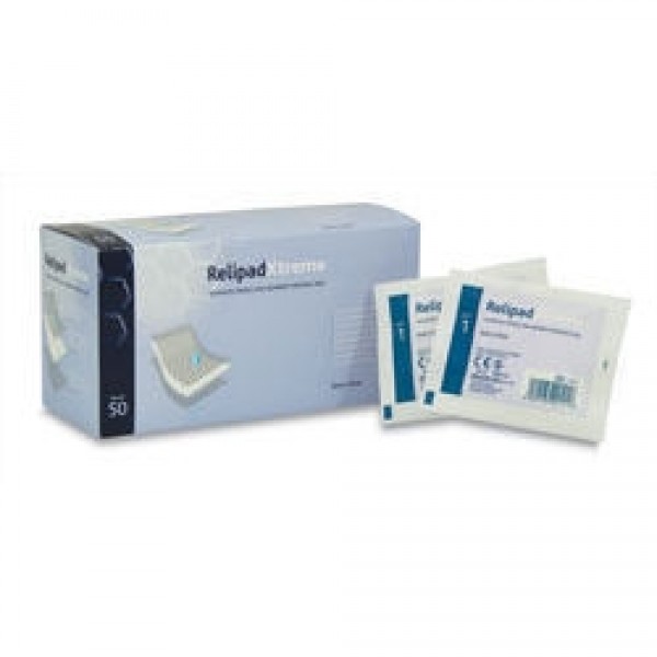 Relipad Xtreme Low Adherent Dressing Pads Sterile 5cm x 5cm (Box of 50) (RL2381)
