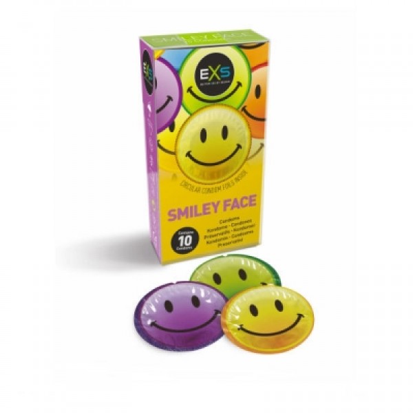 EXS Smiley Condoms x 6 (Pack of 24) (EXSTEXT6)