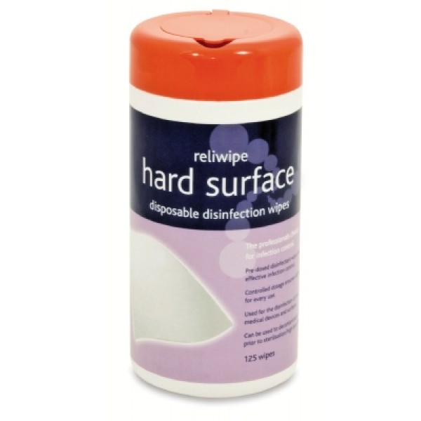 Reliwipe Hard Surface Disposable Disinfectant Wipes Tub (125) (RL751)