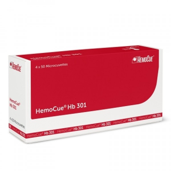 Hemocue Microcuvettes for Hb 301 Haemoglobin Analyser (Pack of 200) (111801)