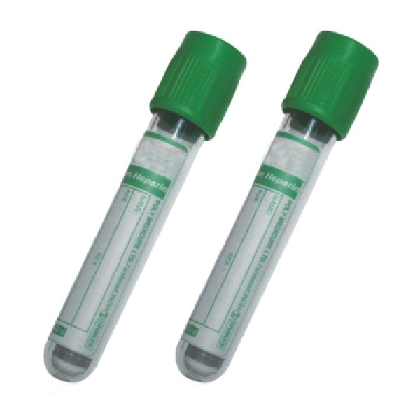 BD Vacutainer Plastic Sodium Heparin Tube 4ml with Green Hemogard Closure (Pack of 100) (367869)