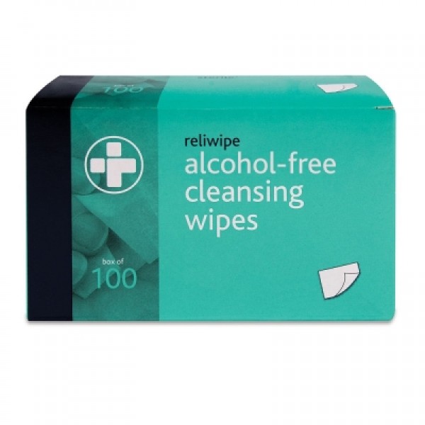Reliwipe Cleansing WIpe with Cetrimide (Box of 100) (RL741)