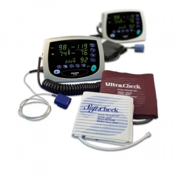 Nonin Blood Pressure (NIBP) Monitor & Digital Pulse Oximeter with Alarms, Memory, Stand & Tympanic (2120FS) 