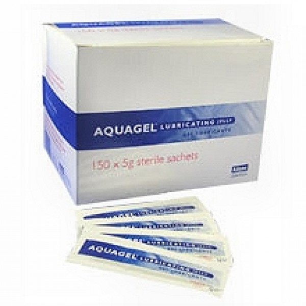 AquaGel Lubricating Jelly 5g Sachets (Box of 150) 