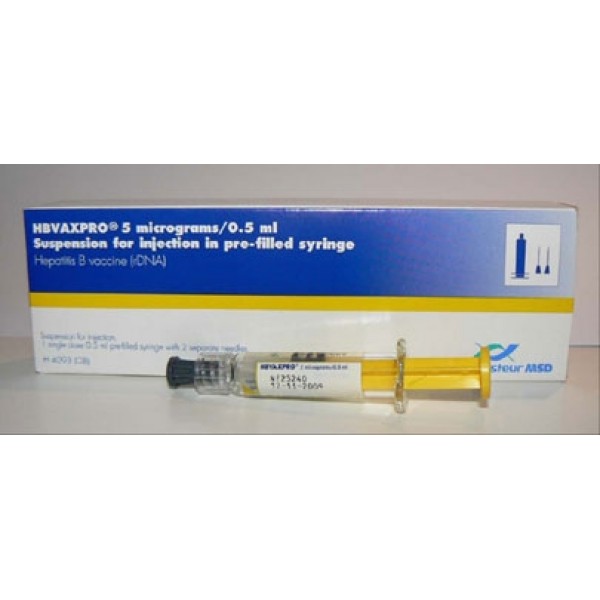 HBvaxPRO Paediatric (Hepatitis B Vaccine) 5mc/0.5ml PFS x 1