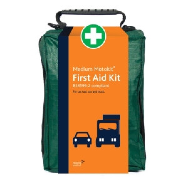 Reliance Compact First Aid Kit Medium Motokit Green Helsinki Bag (RL3014)