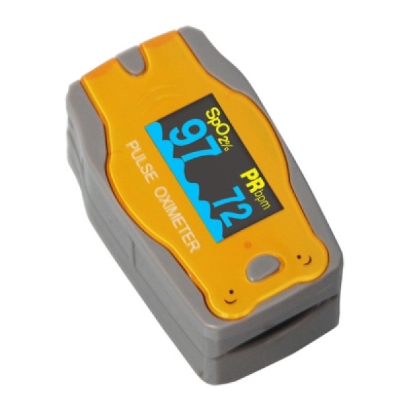 ChoiceMMed Paediatric Finger Pulse Oximeter Waveform LED Display - Yellow Bear (MD300C52)