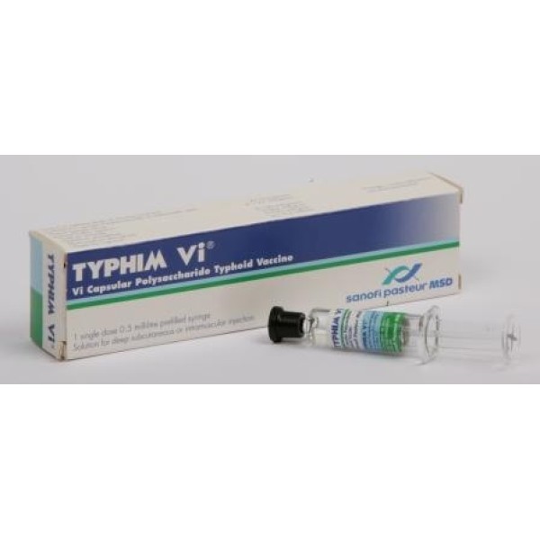 Typhim Vi (Typhoid Vaccine Polysaccharide) 0.5ml Syringe (Pack of 10)