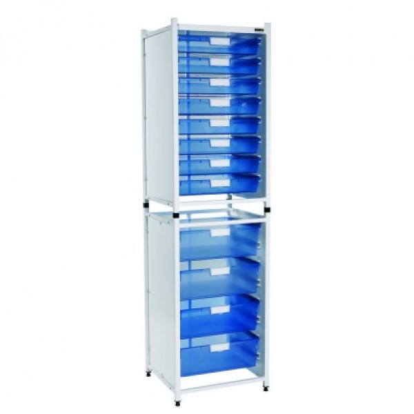 Sunflower Vista High Level Module - 8 Single & 4 Double Depth Blue Trays (Sun-SM2/8B/4DB)