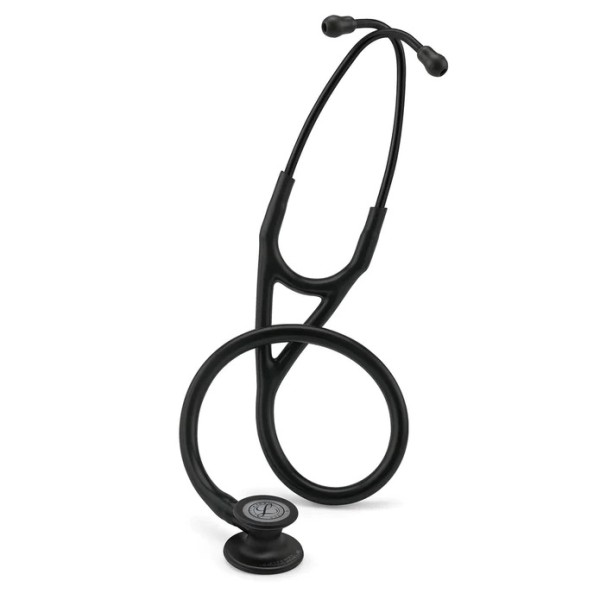 3M Littmann Cardiology IV Diagnostic Stethoscope - Black Finish Chestpiece, Black Tube, Stem & Headset, 27 inch (6163)