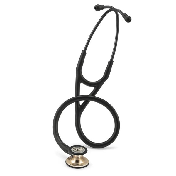 3M Littmann Cardiology IV Diagnostic Stethoscope - Champagne Finish Chestpiece, Black Tube, Stem & Headset (6179)