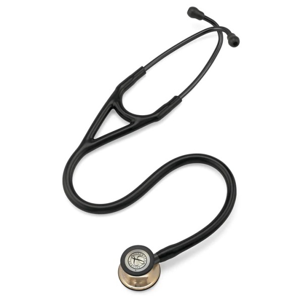 3M Littmann Cardiology IV Diagnostic Stethoscope - Champagne Finish Chestpiece, Black Tube, Stem & Headset (6179)