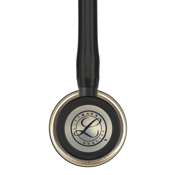 3M Littmann Cardiology IV Diagnostic Stethoscope - Champagne Finish Chestpiece, Black Tube, Stem & Headset (6179)