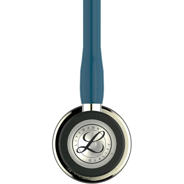 3M Littmann Cardiology IV Diagnostic Stethoscope - Champagne Finish Chestpiece, Caribbean Blue Tube, Stem & Headset (6190)