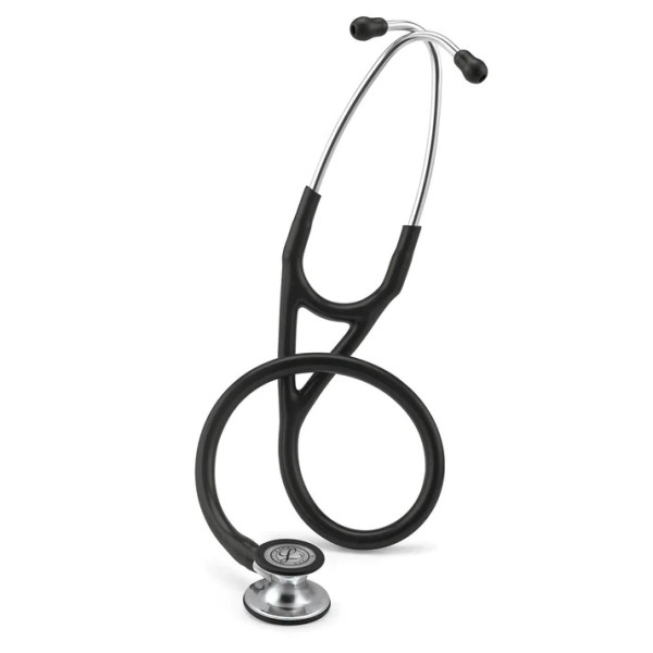 3M Littmann Cardiology IV Diagnostic Stethoscope - Mirror Finish Chestpiece, Black Tube, Stem & Headset (6177)