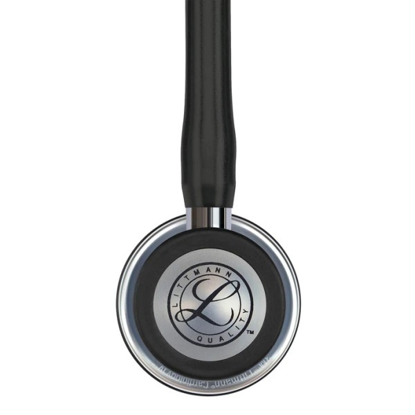 3M Littmann Cardiology IV Diagnostic Stethoscope - Mirror Finish Chestpiece, Black Tube, Stem & Headset (6177)