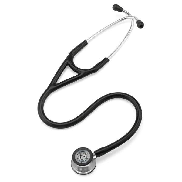 3M Littmann Cardiology IV Diagnostic Stethoscope - Mirror Finish Chestpiece, Black Tube, Stem & Headset (6177)