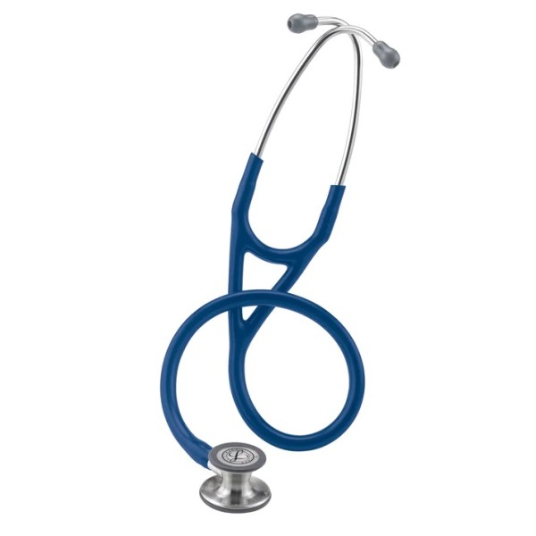 3M Littmann Cardiology IV Diagnostic Stethoscope - Standard Finish Chestpiece, Navy Blue Tube, Stainless Stem & Headset (6154)