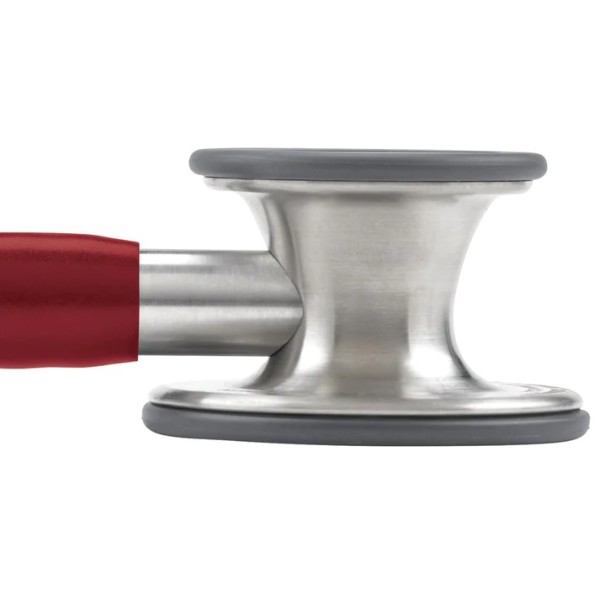 3M Littmann Cardiology IV Diagnostic Stethoscope - Standard Finish Chestpiece, Burgundy Tube, Stem & Headset (6184)