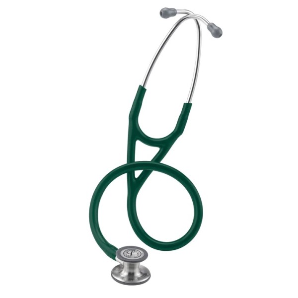 3M Littmann Cardiology IV Diagnostic Stethoscope - Standard Finish Chestpiece, Hunter Green Tube, Stainless Stem & Headset (6155)