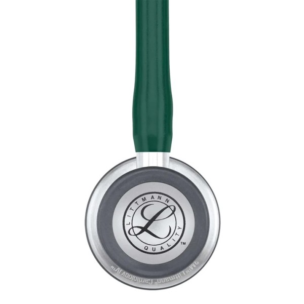 3M Littmann Cardiology IV Diagnostic Stethoscope - Standard Finish Chestpiece, Hunter Green Tube, Stainless Stem & Headset (6155)