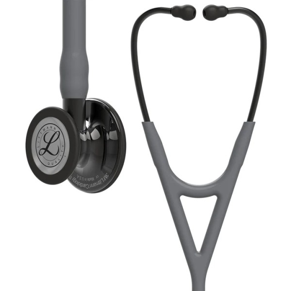 3M Littmann Cardiology IV Diagnostic Stethoscope - High Polish Smoke Finish Chestpiece, Caribbean Grey Tube, Smoke Stem & Headset (6238)