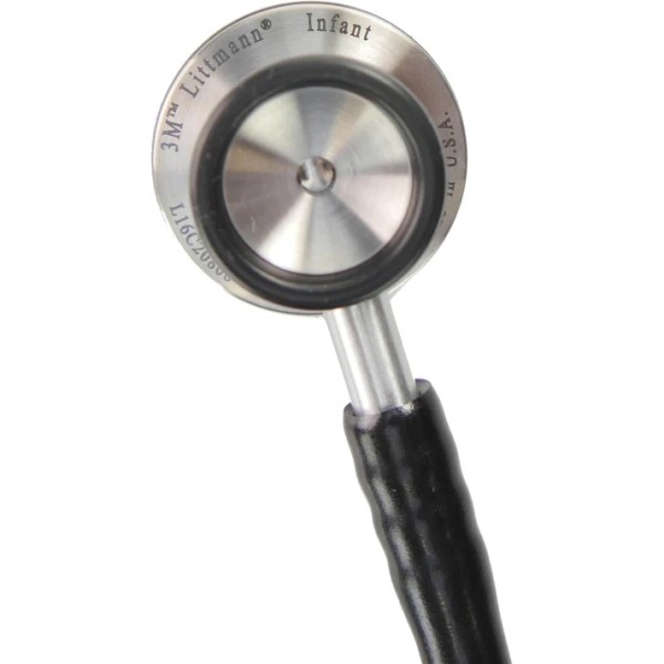 3M Littmann Classic II Infant Stethoscope, Standard Finish Chestpiece, Black Tube (2114)