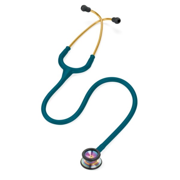 3M Littmann Classic II Paediatric Stethoscope - Rainbow Finish Chestpiece, Caribbean Blue Tube (2153)