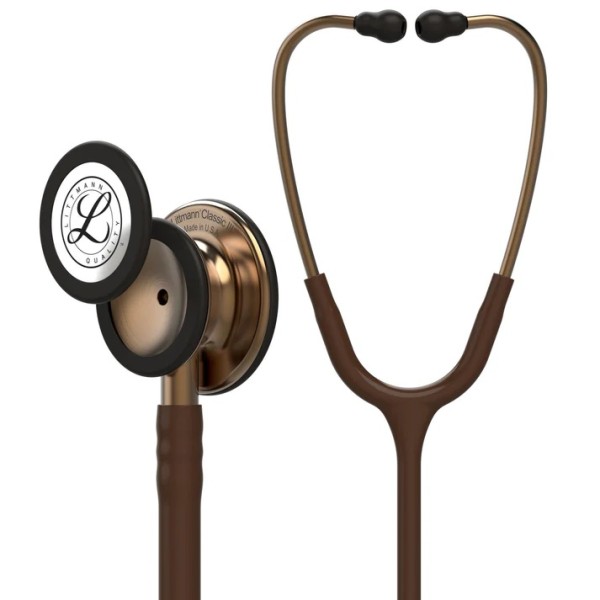 3M Littmann Classic III Monitoring Stethoscope - Copper Finish Chestpiece, Chocolate Tube (5809)