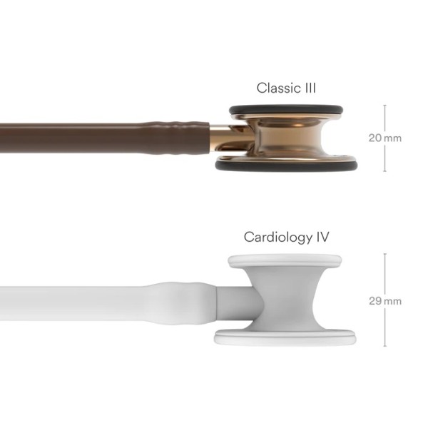 3M Littmann Classic III Monitoring Stethoscope - Copper Finish Chestpiece, Chocolate Tube (5809)