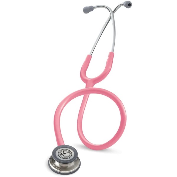 3M Littmann Classic III Monitoring Stethoscope - Standard Finish Chestpiece, Pearl Pink Tube (5633)