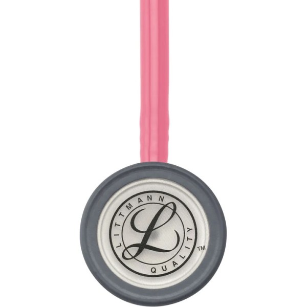 3M Littmann Classic III Monitoring Stethoscope - Standard Finish Chestpiece, Pearl Pink Tube (5633)