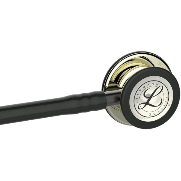 3M Littmann Classic III Monitoring Stethoscope - Champagne Finish Chestpiece, Black Tube (5861)