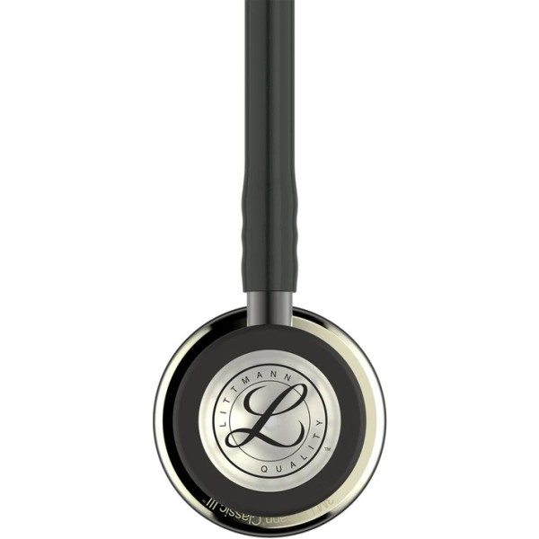 3M Littmann Classic III Monitoring Stethoscope - Champagne Finish Chestpiece, Black Tube (5861)