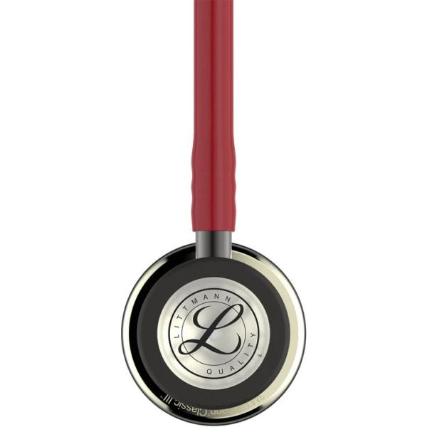 3M Littmann Classic III Monitoring Stethoscope - Champagne Finish Chestpiece, Burgundy Tube (5864)