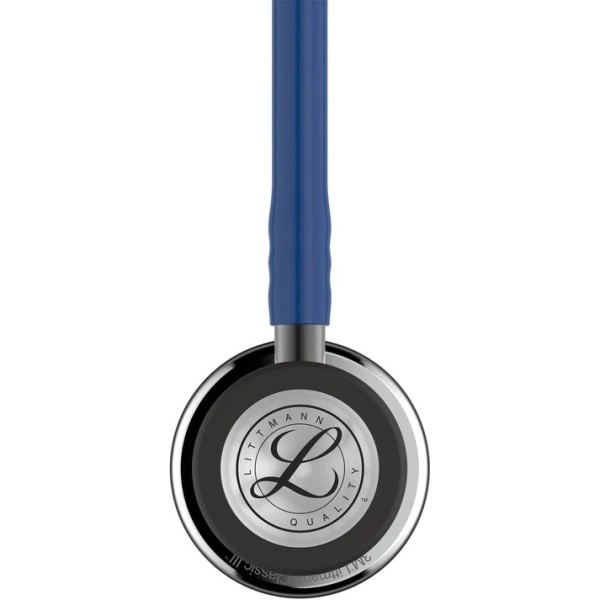 3M Littmann Classic III Monitoring Stethoscope - Mirror Finish Chestpiece, Navy Blue Tube (5863)