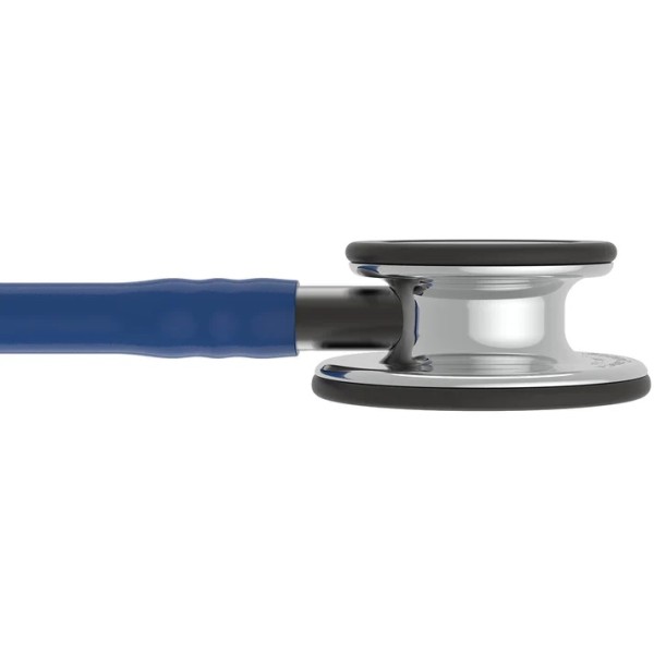 3M Littmann Classic III Monitoring Stethoscope - Mirror Finish Chestpiece, Navy Blue Tube (5863)
