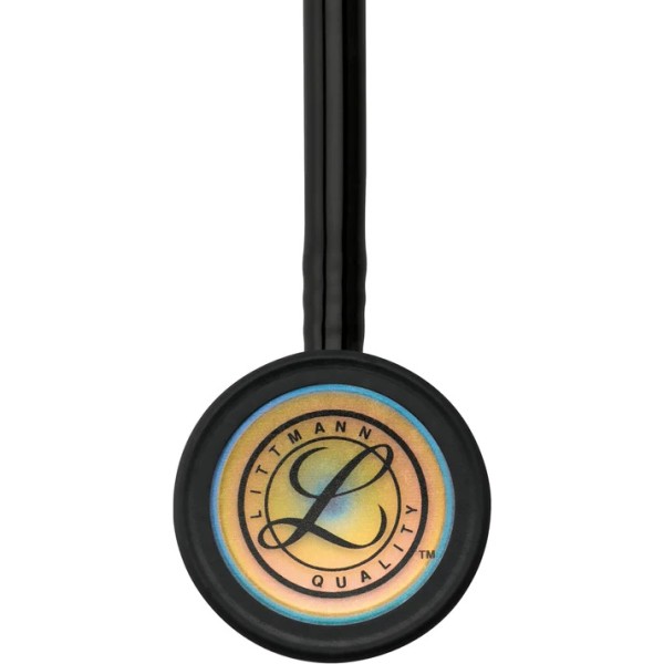 3M Littmann Classic III Monitoring Stethoscope - Rainbow Finish Chestpiece, Black Tube (5870)