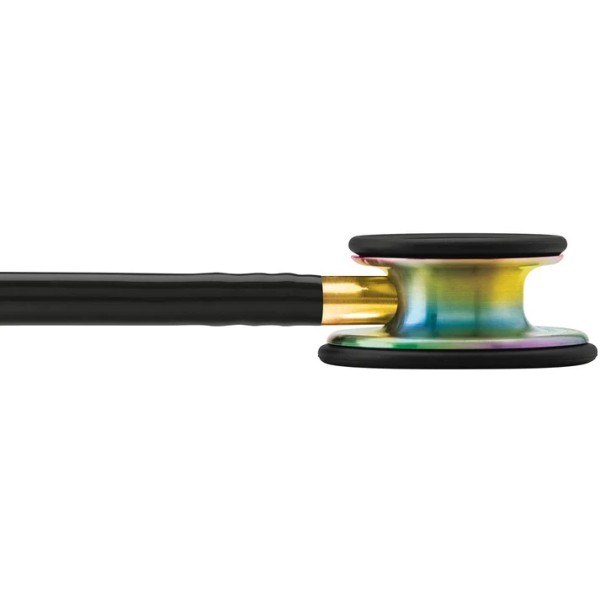 3M Littmann Classic III Monitoring Stethoscope - Rainbow Finish Chestpiece, Black Tube (5870)