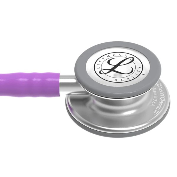 3M Littmann Classic III Monitoring Stethoscope - Standard Finish Chestpiece, Lavender Tube (5832)