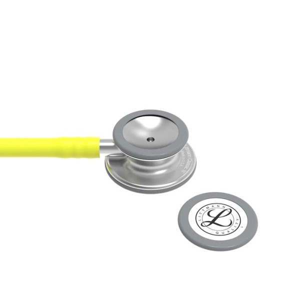 3M Littmann Classic III Monitoring Stethoscope - Standard Finish Chestpiece, Lemon-Lime Tube (5839)