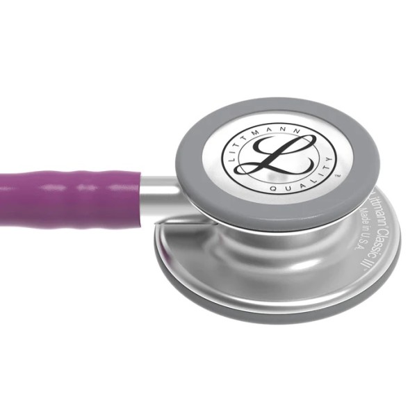 3M Littmann Classic III Monitoring Stethoscope - Standard Finish Chestpiece, Plum Tube (5831)