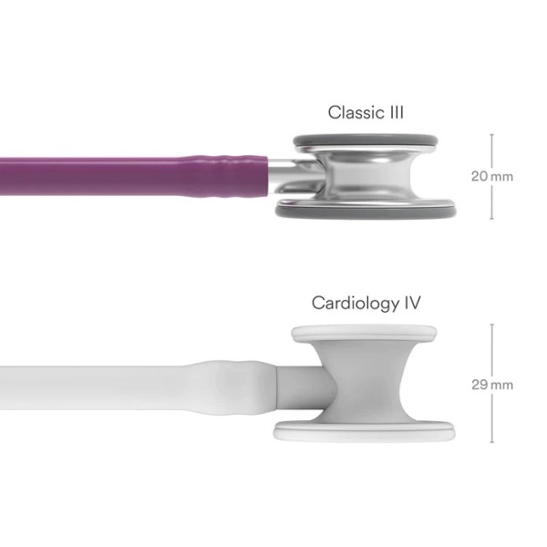 3M Littmann Classic III Monitoring Stethoscope - Standard Finish Chestpiece, Plum Tube (5831)