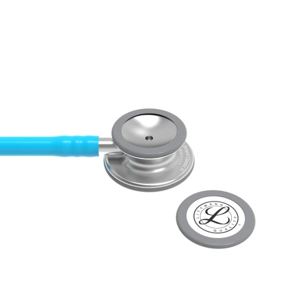 3M Littmann Classic III Monitoring Stethoscope - Standard Finish Chestpiece, Turquoise Tube (5835)