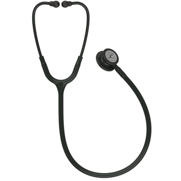 3M Littmann Classic III Monitoring Stethoscope - Black Finish Chestpiece, Black Tube (5803)