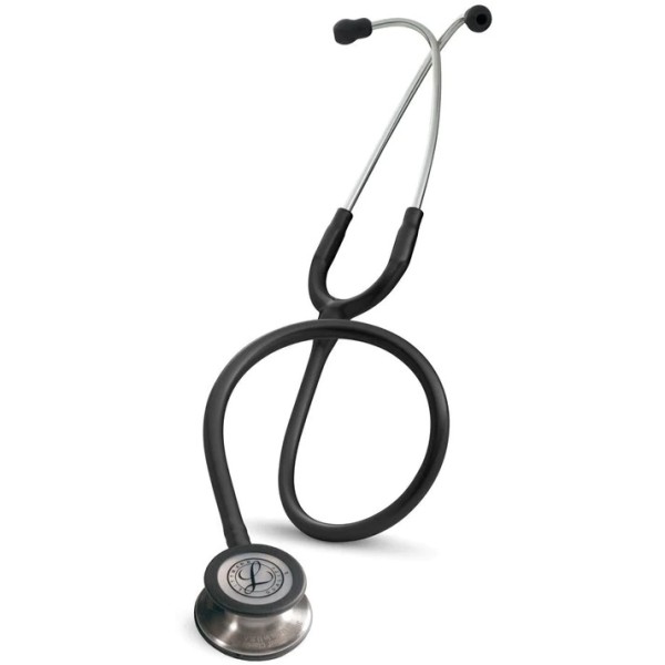 3M Littmann Classic III Monitoring Stethoscope - Standard Finish Chestpiece, Black Tube (5620)