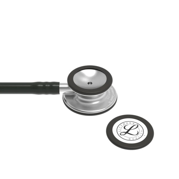 3M Littmann Classic III Monitoring Stethoscope - Standard Finish Chestpiece, Black Tube (5620)