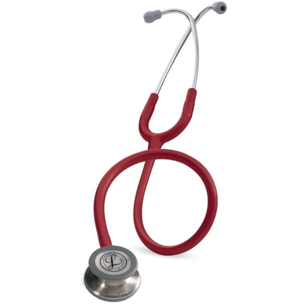 3M Littmann Classic III Monitoring Stethoscope - Standard Finish Chestpiece, Burgundy Tube (5627)