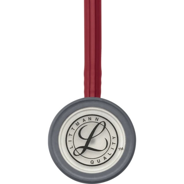 3M Littmann Classic III Monitoring Stethoscope - Standard Finish Chestpiece, Burgundy Tube (5627)